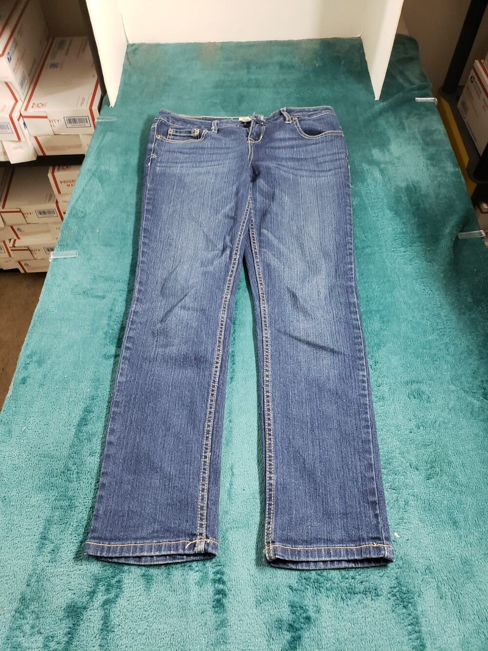 Aeropostale Jeans Size 6 Women Blue Pants Stretch Denim Mid Rise Bayla Skinny